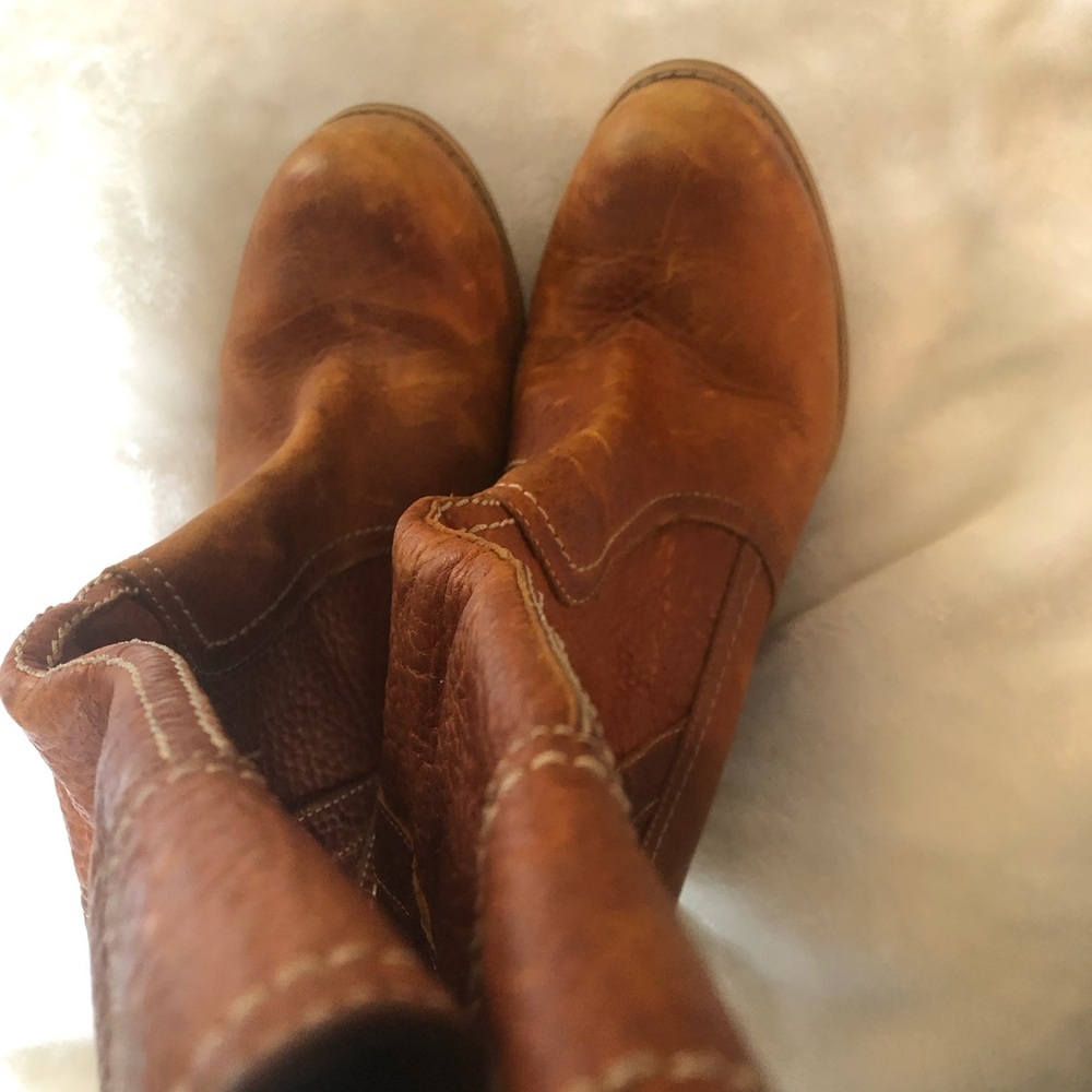 Timberland Brown Leather Heeled Boots